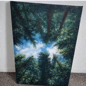 Forest painting - Original Acrylic Portrait